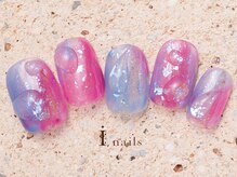 アイネイルズ 町田店(I nails)/ぷっくりシンプルホイル7480円
