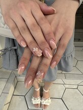ロミー(Rommy)/パウダーデザインネイル