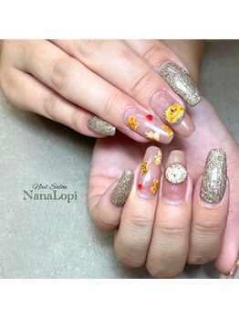 くまちゃんネイル