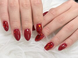 ハート埋め尽くしネイル