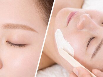 アステキ(ASUTEKI)の写真/銀座|眉毛＋フェイシャルWAX【エコサート認証オイルリンパ付】眉WAXと艶肌で、お顔や目元の印象アップ◎