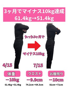川西アクシス整体院(川西AXIS整体院)の写真/マイナス8kgから12kg減量を目指す方へ◎身体のプロによる栄養指導で健康的なダイエットを提供/綺麗に痩せる