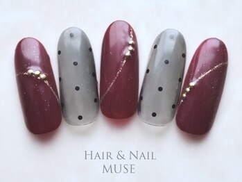 ミューズ MUSE 四街道大日店/ボルドーシアーブラックドット