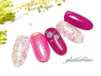 ネイルグラマラス 西新井店/《パラジェル》春 大人 上品