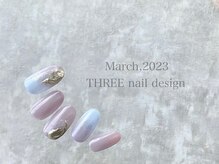スリー(THREE)/March 2023/nail desing