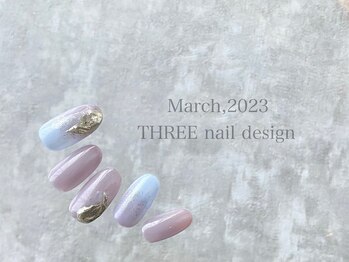 スリー(THREE)/March 2023/nail desing