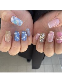 推しネイルハートネイル
