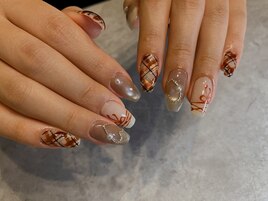 チェックネイル/パラジェル