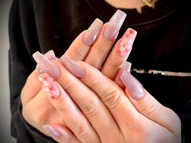 今流行り☆ハートホロネイル！！