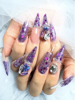 シャンネイル(SHAN Nail)の写真/【人気No.1★スカルプアート10本やり放題】お気に入りパーツで憧れのゴテゴテネイル◎持ち込みネイルOK♪