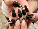 ブラックマットネイル