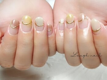 ラフネイル(Laugh nail)の写真/【手元キレイ見えシンプルうる艶ネイルが人気◎】オフィスでも映える最旬ネイルを《Laugh nail》で実現♪