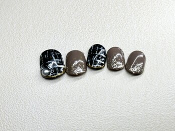 ネイルサロン リベラ(Libera)/2026冬フットネイル／ベーシック