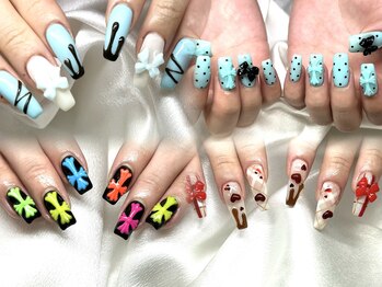 ケーエヌ(KN)の写真/【持込デザインやり放題120分¥11000】200種類以上のカラ-と豊富なパ-ツが使い放題!SNS映えする美爪に♪