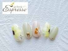 エスプレッソ アイビューティーアンドネイル 新百合ヶ丘店(Espresso)/ひまわり 向日葵 サマーネイル