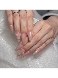 長さだしワンカラー＋パーツ付