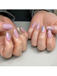 春ネイルピンクネイル