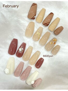ネイルサロン リリアン(Lilian)/2月定額ネイル6600円コース