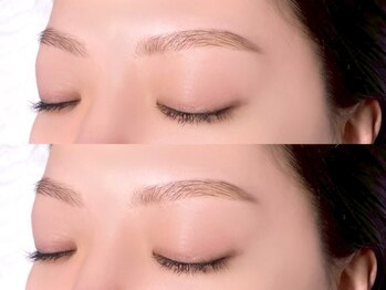 エルナ 博多駅前店(eluna)の写真/【骨格診断&メイク指導付】大人の似合わせ専門｜眉毛アイブロウWAX(間引き込)¥4980/眉毛+まつ毛パーマ¥8980