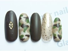 グラマーネイル(Glamor nail)/迷彩柄ネイル☆¥8,100