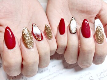 ラヴィアスプラス(LAVIAS+)/【ジェル】ワンカラ+アート2本