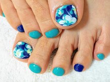 エムネイル(M Nail)/フット(クラシカル南国フラワー)