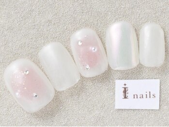 アイネイルズ 三宮店(I nails)/ガーリーチークネイル