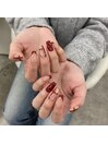 バレンタインネイル