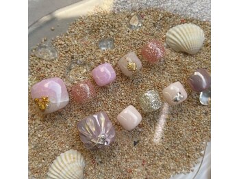 ネイルアンドアイラッシュスタジオ シュシュ(chouchou)/フットネイル・マーメイド・海