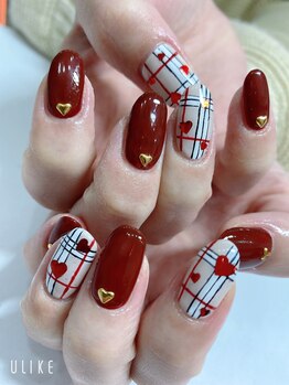 ネイルキュート アンド クールラッシュ 亀有店(nailcute & CoolLash)/バーバリーネイル