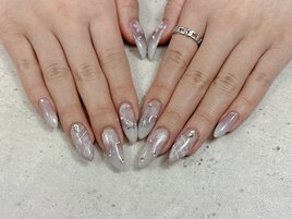 雪の結晶デザインネイル