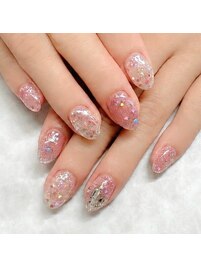 クラッシュアイス★韓国ネイル