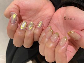 オーロラミラーネイル