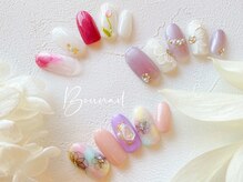 ボネール(nail ＆ eyelash Bounail)/9980円 パステル お花 フラワー