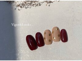 シンプル　フラワー　ホロ