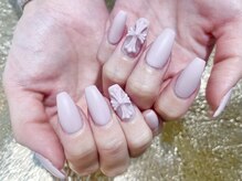 プロテア(protea)/十字架パーツ×ピンクベージュ