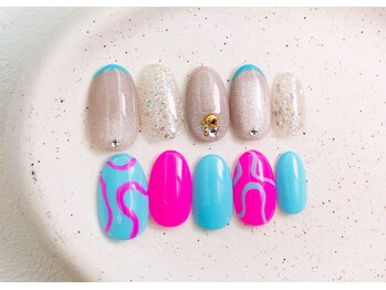 ワンラブネイルズ 新橋店(OneLoveNails)の写真/シンプル/韓国/ワンホン/季節のトレンドデザインも多数★SNSで話題のネイルをお手頃価格で◎新橋駅