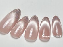ヌーベルネイル(Nouvelle Nail)/マグフレンチ×ラメフレンチ