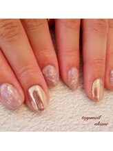 たゆ ネイル(たゆnail)/ピンク大理石ネイル