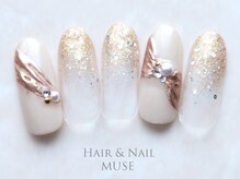 ミューズ MUSE 四街道大日店/ラメグラミラーリボンゴールド