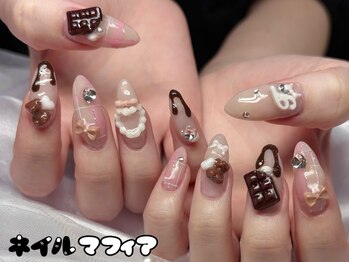 ネイルマフィア 原宿(NAIL MAFIA)/バレンタイン/チョコネイル