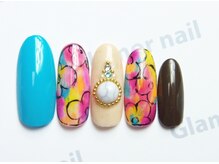 グラマーネイル(Glamor nail)/お花アート☆¥8,200
