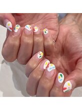 ネイルサロン リスタ(Rista)/カラフル　マット　ニュアンス