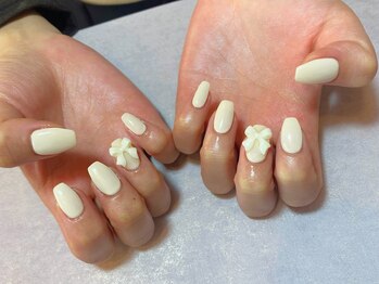 シーハウス(c house)/ワンカラーネイル　リボンパーツ