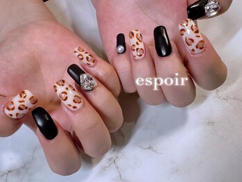 エスポワール(espoir)/ブラック×ヒョウ柄