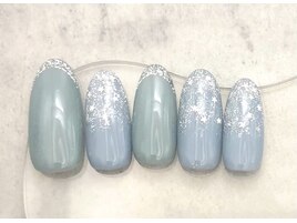 キラキラ星ネイル