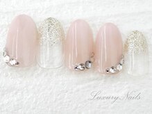 ラグジュアリーネイルズ オオミヤ(Luxury Nails Omiya)/キラキラ*ストーンネイル