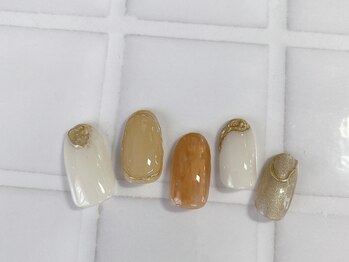 福屋。 指宿店/アシンメトリーネイル