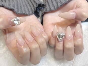 モカ 心斎橋(moca by Lee)/【Aina】シンプルハートネイル