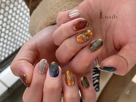 個性派ニュアンスネイル